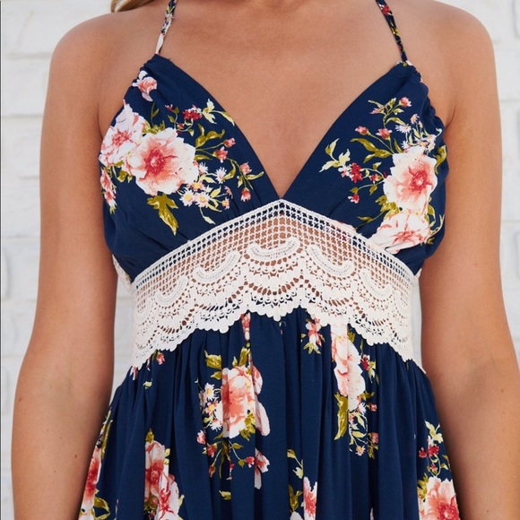 2 left!!!Crochet Floral Dress - Picture 5 of 8